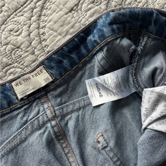 Free People We The Free Good Luck Printed Barrel Jean - Picture 5 of 5